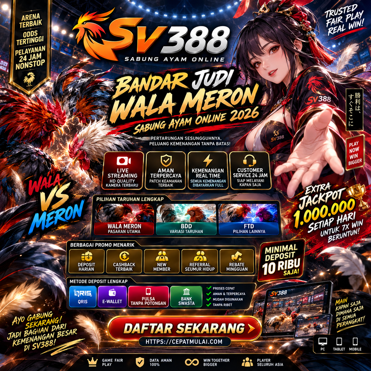 SV388 ☄️ Bandar Judi Wala Meron Link Daftar Sabung Ayam Online 2026